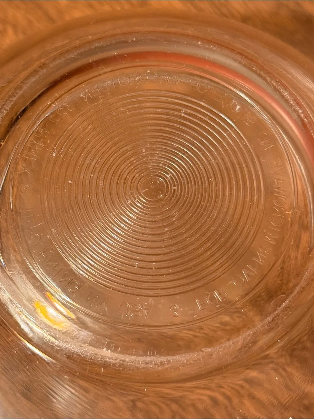 Vintage 1980s Pyrex 7” Clear Glass Bottom 1 Qt Nesting Mixing Bowl #322 NICE!!